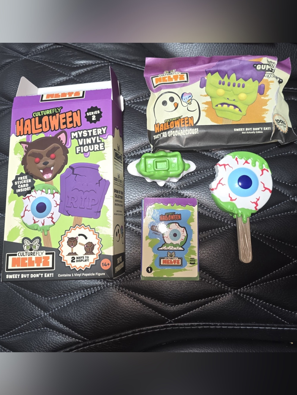 Culturefly Halloween Mystery Vinyl Figure - Green & Purple Eyeball Collectible